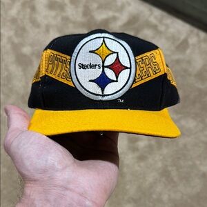 Vintage Pittsburgh Steelers The Game Banner Snapback Rare 90s